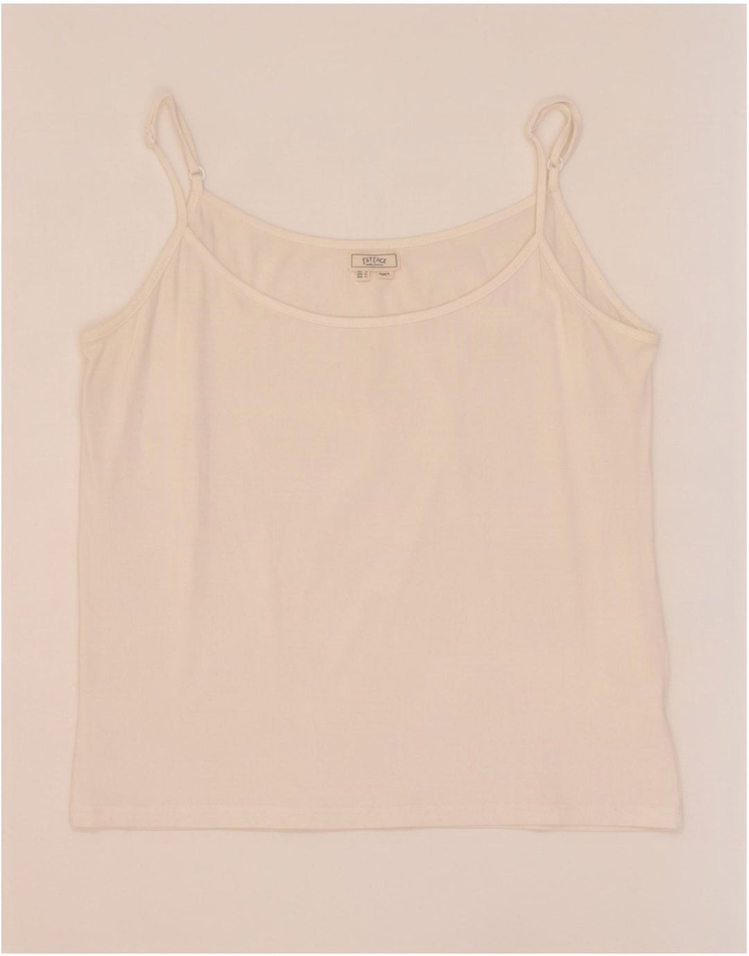 Fat Face Womens Cami Top UK 14 Large White Βαμβακερό