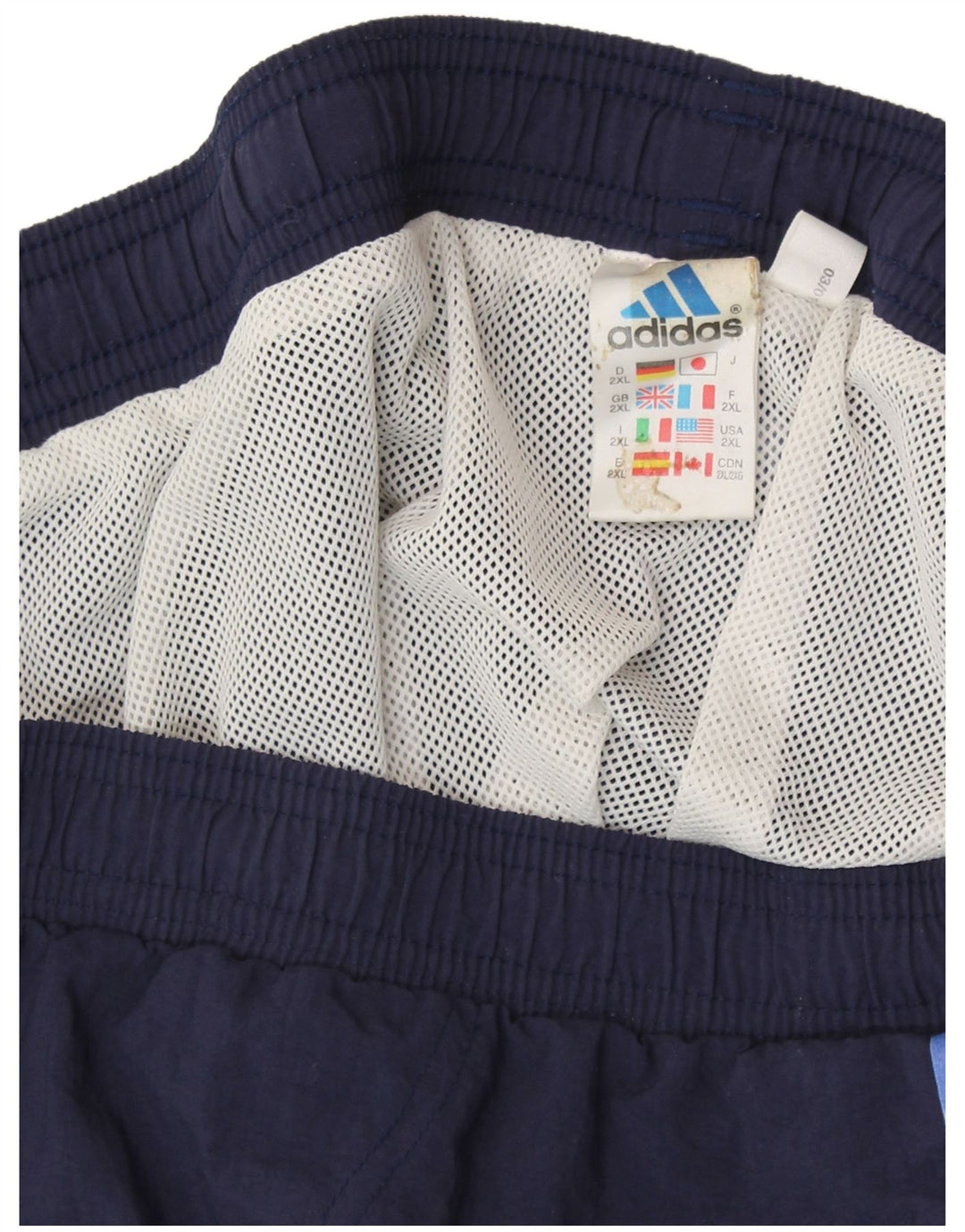 Ανδρικό αθλητικό σορτς ADIDAS 2XL Navy Blue Polyester