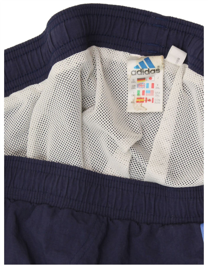 Ανδρικό αθλητικό σορτς ADIDAS 2XL Navy Blue Polyester