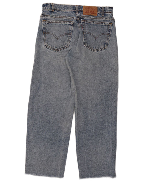 Levi's Womens 550 Relaxed Fit High Rise Cropped Jeans W32 L26 Blue