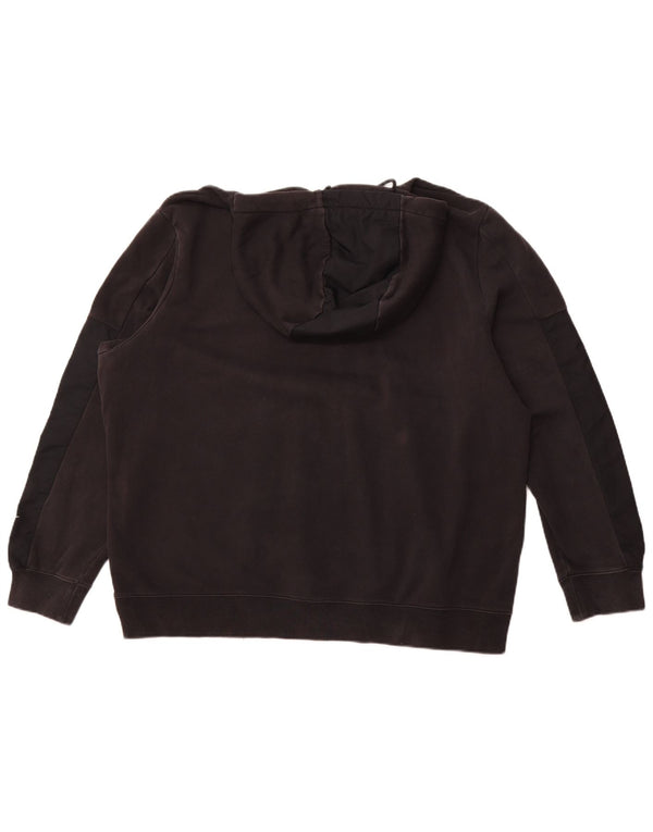 Ανδρικό γραφικό φούτερ με κουκούλα NIKE XL, μαύρο βαμβακερό