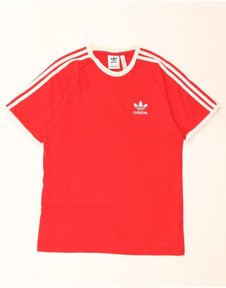 Ανδρικό T-Shirt ADIDAS Top Μικρό κόκκινο βαμβακερό