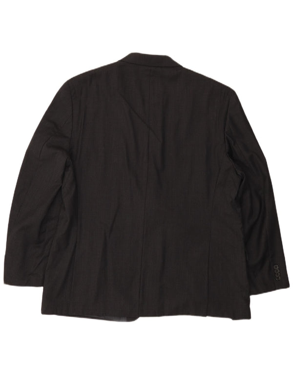 MICHAEL KORS Ανδρικό σακάκι σακάκι με 2 κουμπιά UK 46 3XL μαύρο μαλλί