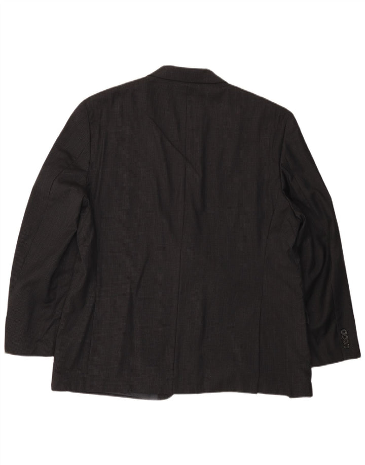 MICHAEL KORS Ανδρικό σακάκι σακάκι με 2 κουμπιά UK 46 3XL μαύρο μαλλί