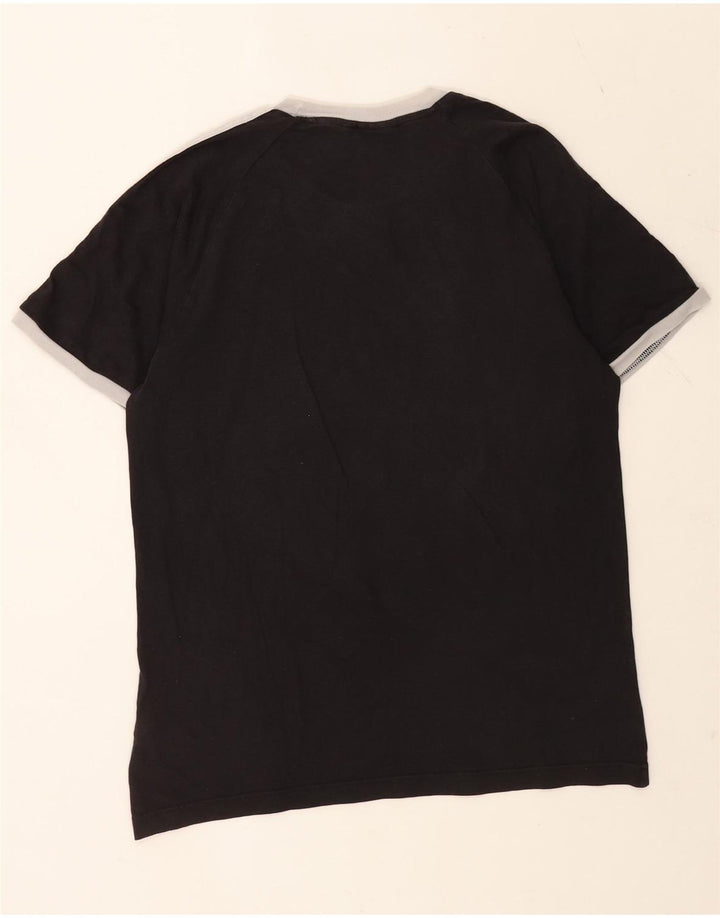 Ανδρικό T-Shirt Adidas Τοπ μεσαίο μαύρο βαμβακερό