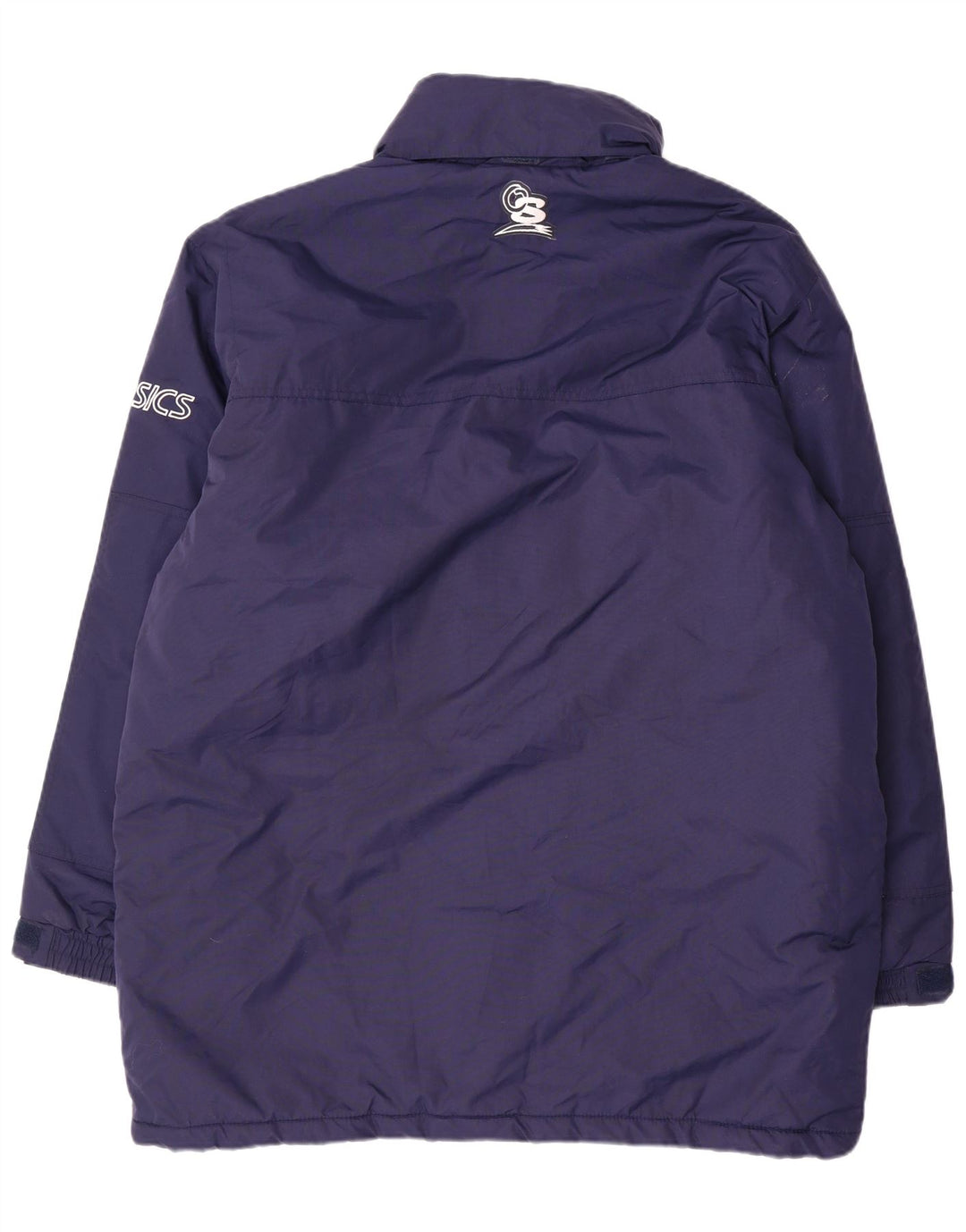 Asics Ανδρικό γραφικό μπουφάν με επένδυση UK 42 XL Navy Blue Nylon