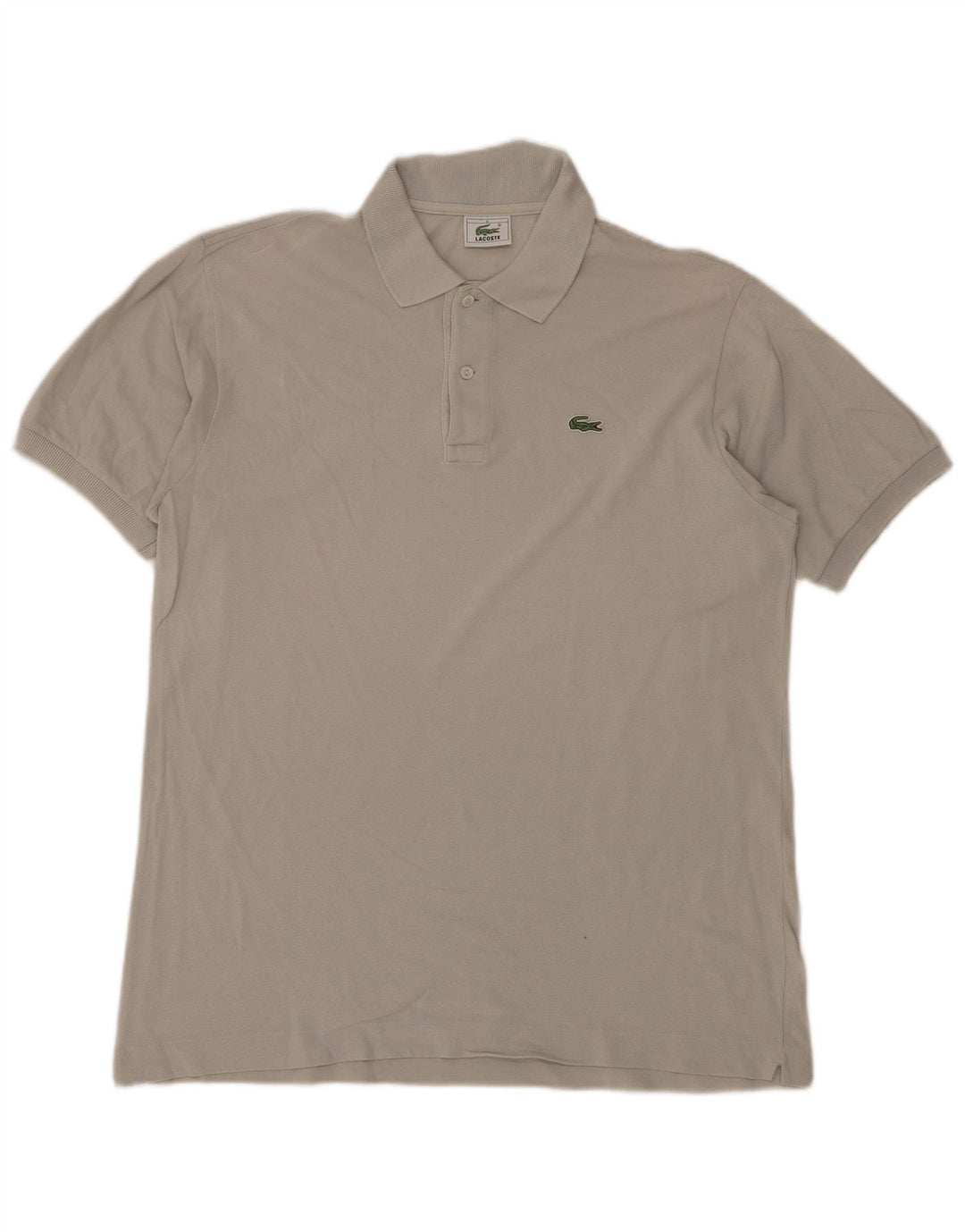 LACOSTE Ανδρικό Πόλο Μπλουζάκι Νούμερο 5 Μεγάλο Γκρι Βαμβακερό