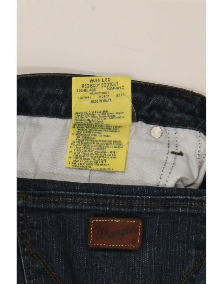 Wrangler Γυναικείο Bootcut Jeans W34 L30 Navy Blue Cotton