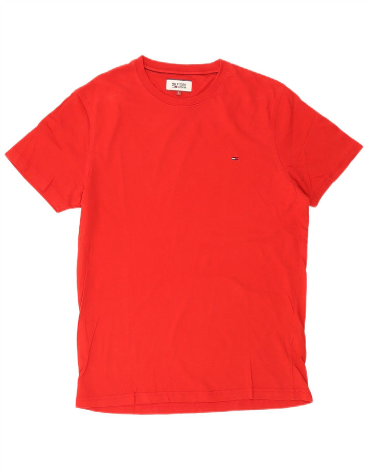 Ανδρικό T-Shirt Tommy Hilfiger Top μεγάλο κόκκινο βαμβακερό