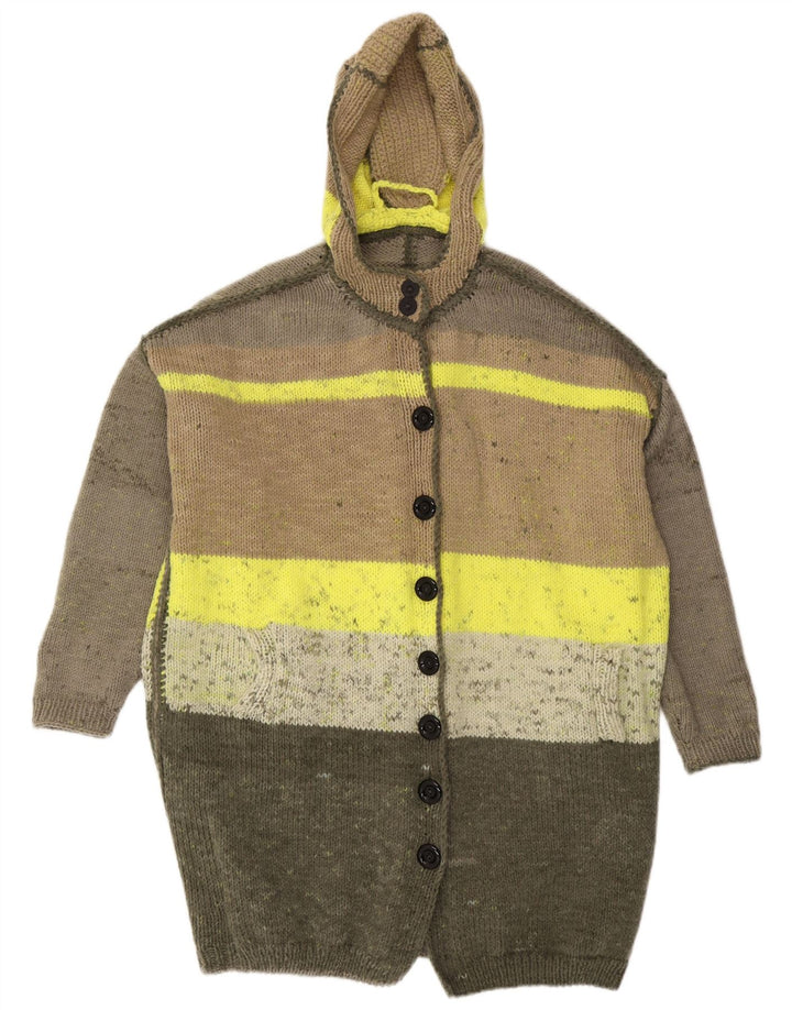 Vintage γυναικείο oversized Longline ζακέτα UK 20 2XL Πολύχρωμο