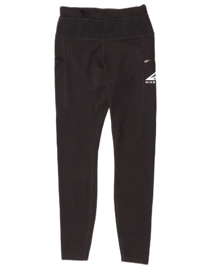Γυναικεία γραφικά κολάν Nike UK 8 Small Black Polyester