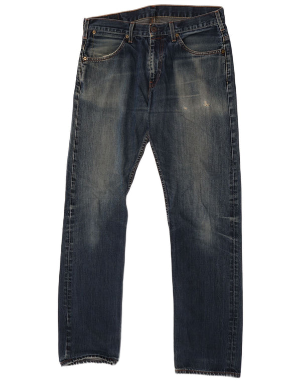 Levi's Mens 504 Straight Jeans W33 L34 Μπλε βαμβακερό