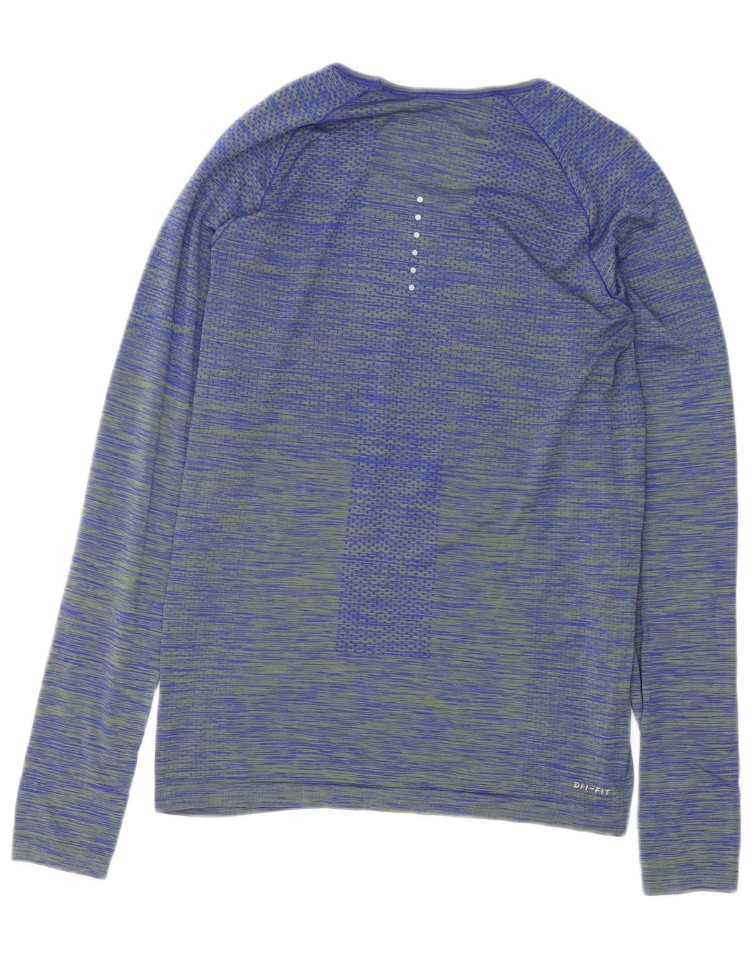 Nike γυναικείο Dri Fit Μακρυμάνικο UK 12 μεσαίο μπλε ριγέ