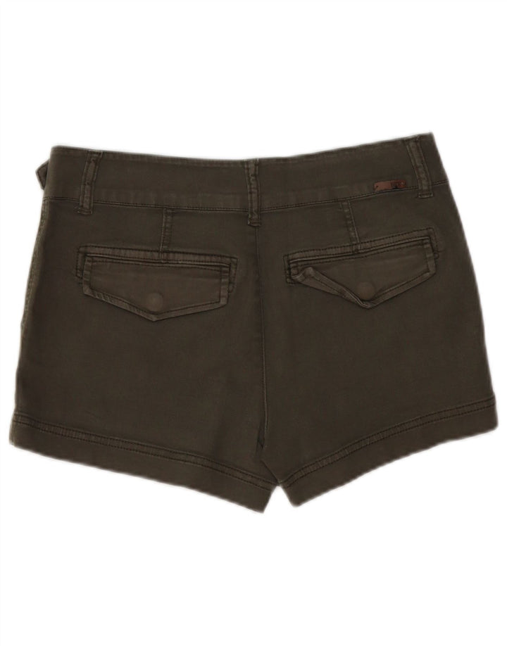 BKE Γυναικείο Τζιν Σορτς W27 Μικρό Χακί Βαμβακερό