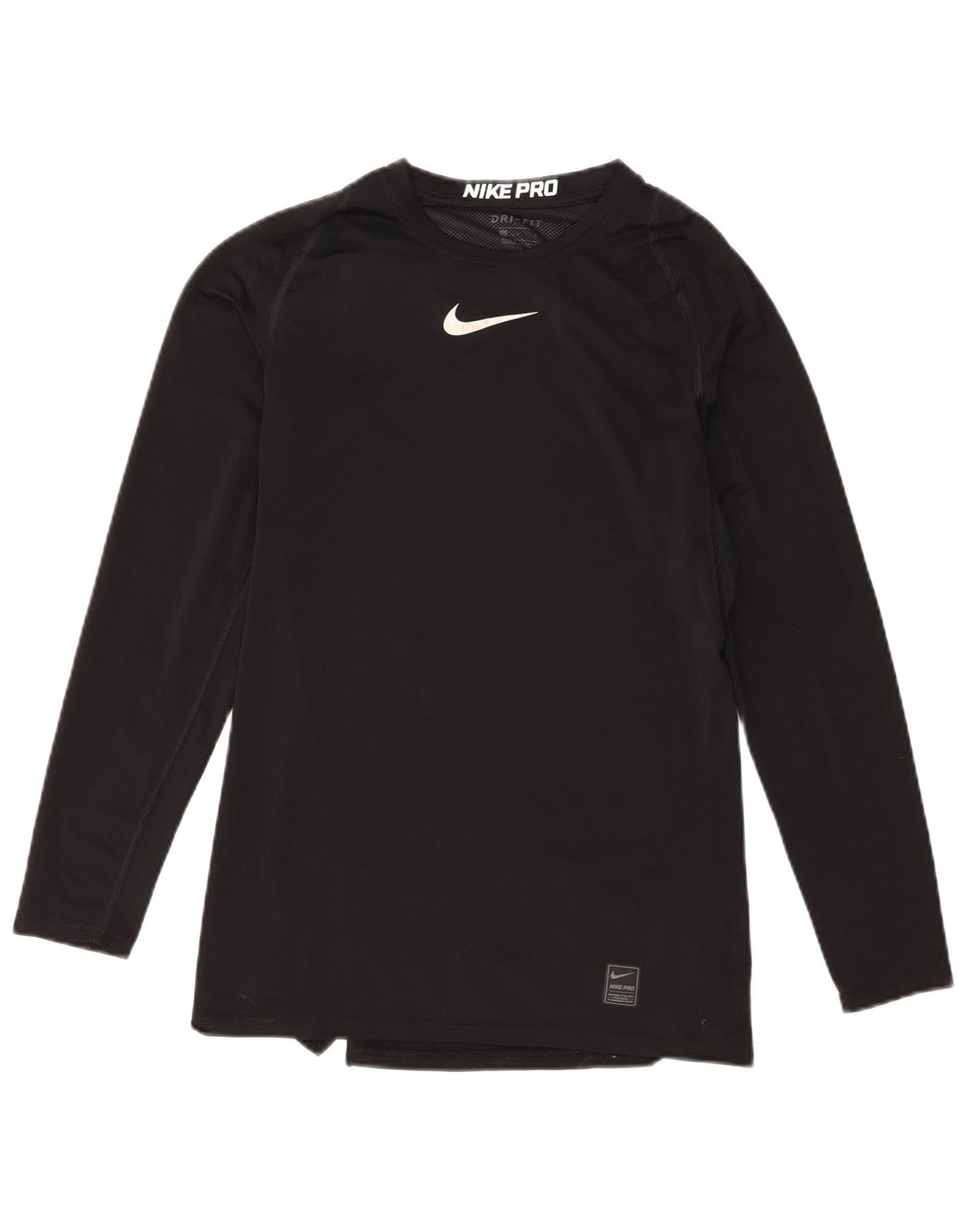 Γυναικείο Nike Dri Fit Μακρυμάνικο UK 14 Large μαύρο πολυεστέρας