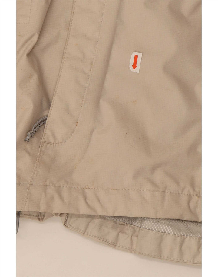 The North Face γυναικεία κουκούλα μεγάλου μεγέθους μπουφάν βροχής UK 10 Small Beige Nylon