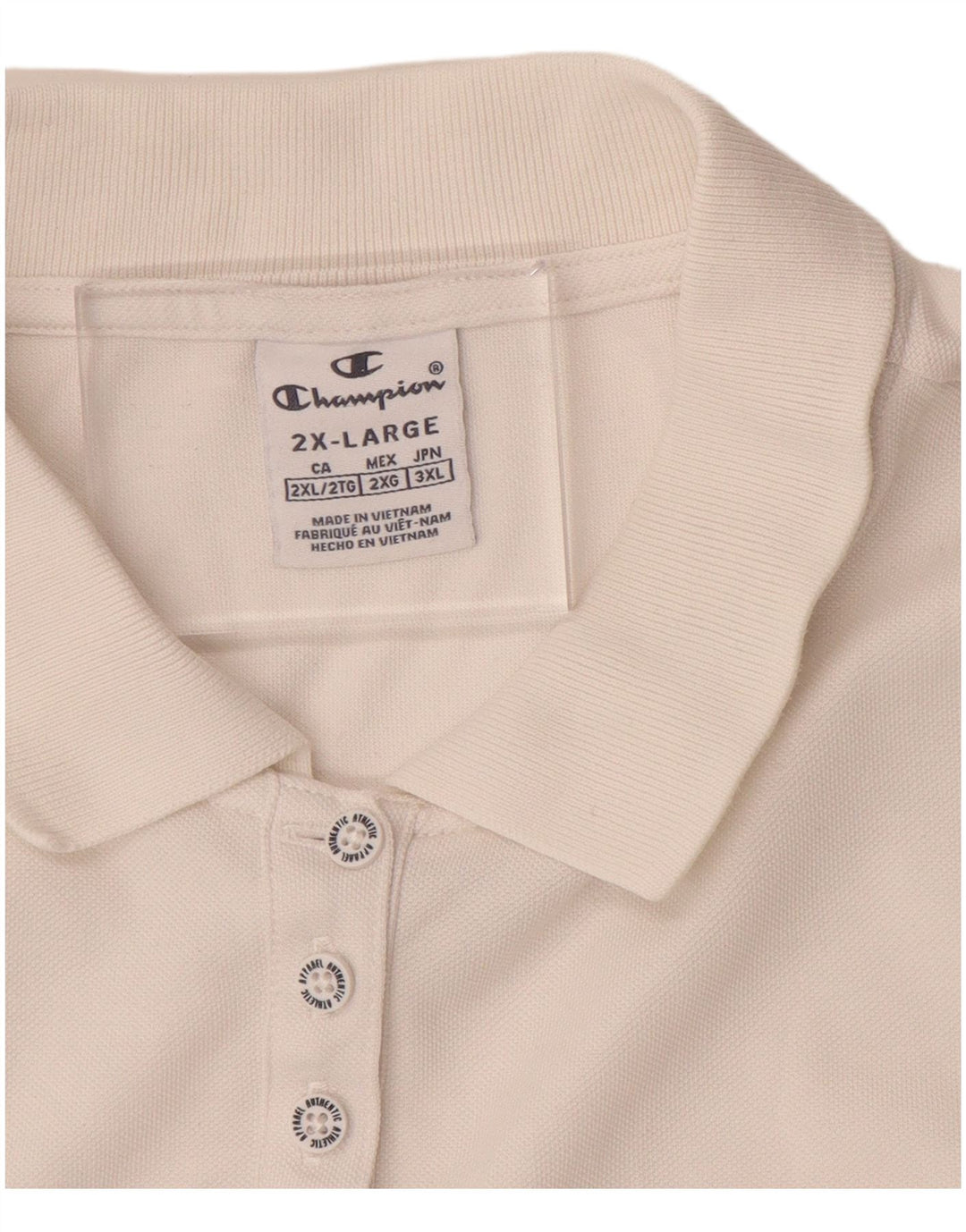 CHAMPION Γυναικείο Πόλο Μπλουζάκι UK 20 2XL Λευκό