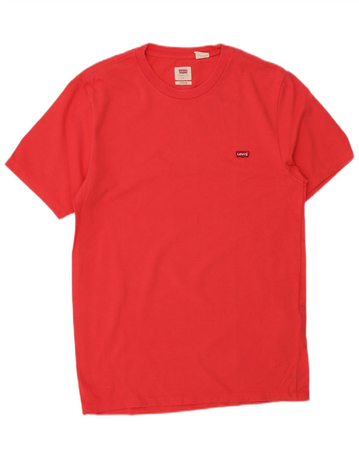 LEVI'S Ανδρικό T-Shirt Top Μικρό κόκκινο βαμβακερό