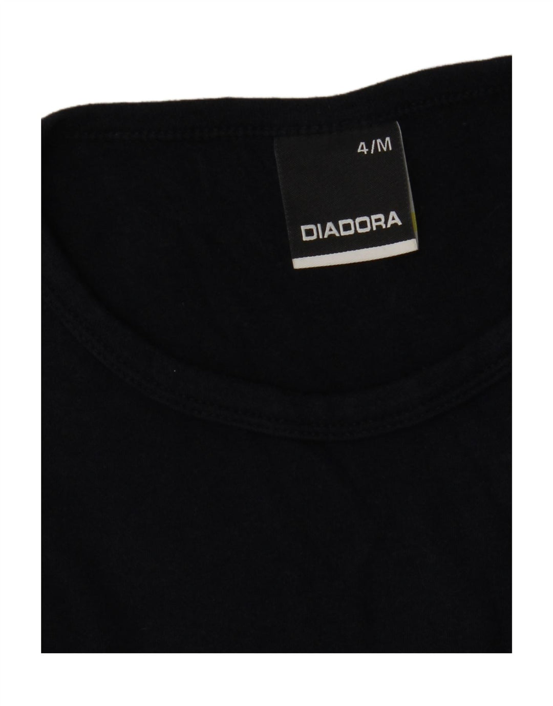 DIADORA Womens T-Shirt Top UK 12 Medium Navy Blue