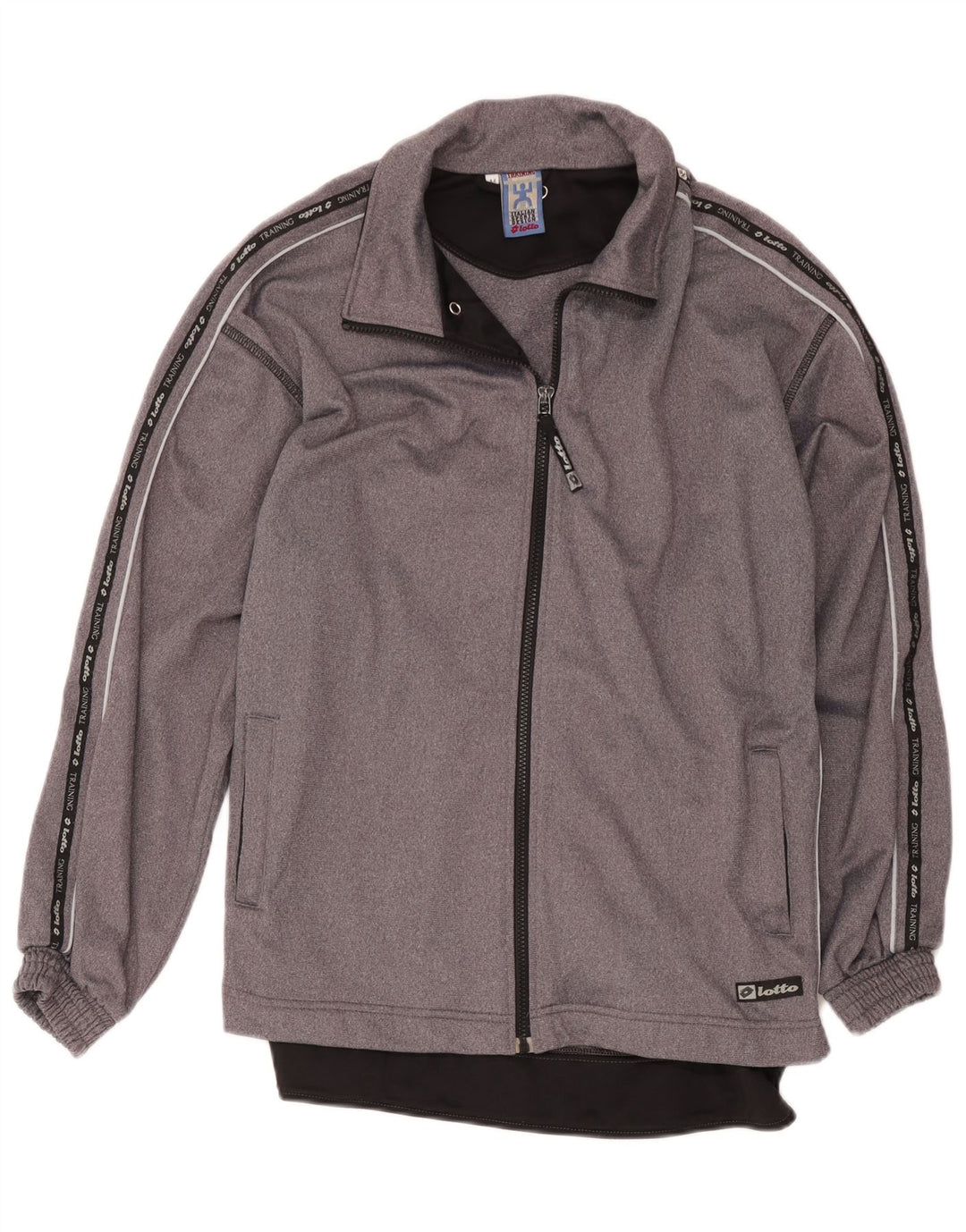 Ανδρική φόρμα γραφικών Lotto Top Jacket μεσαίου γκρι χρώματος πολυεστέρας