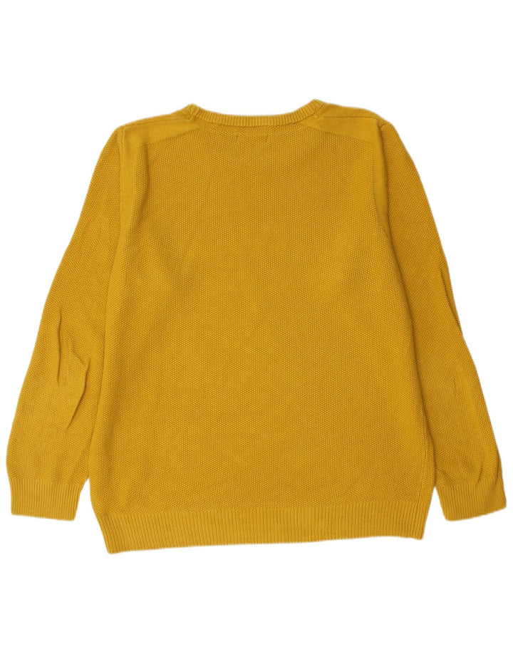Ανδρικό πουλόβερ Mistral Crew Neck Jumper Μεγάλο κίτρινο βαμβακερό