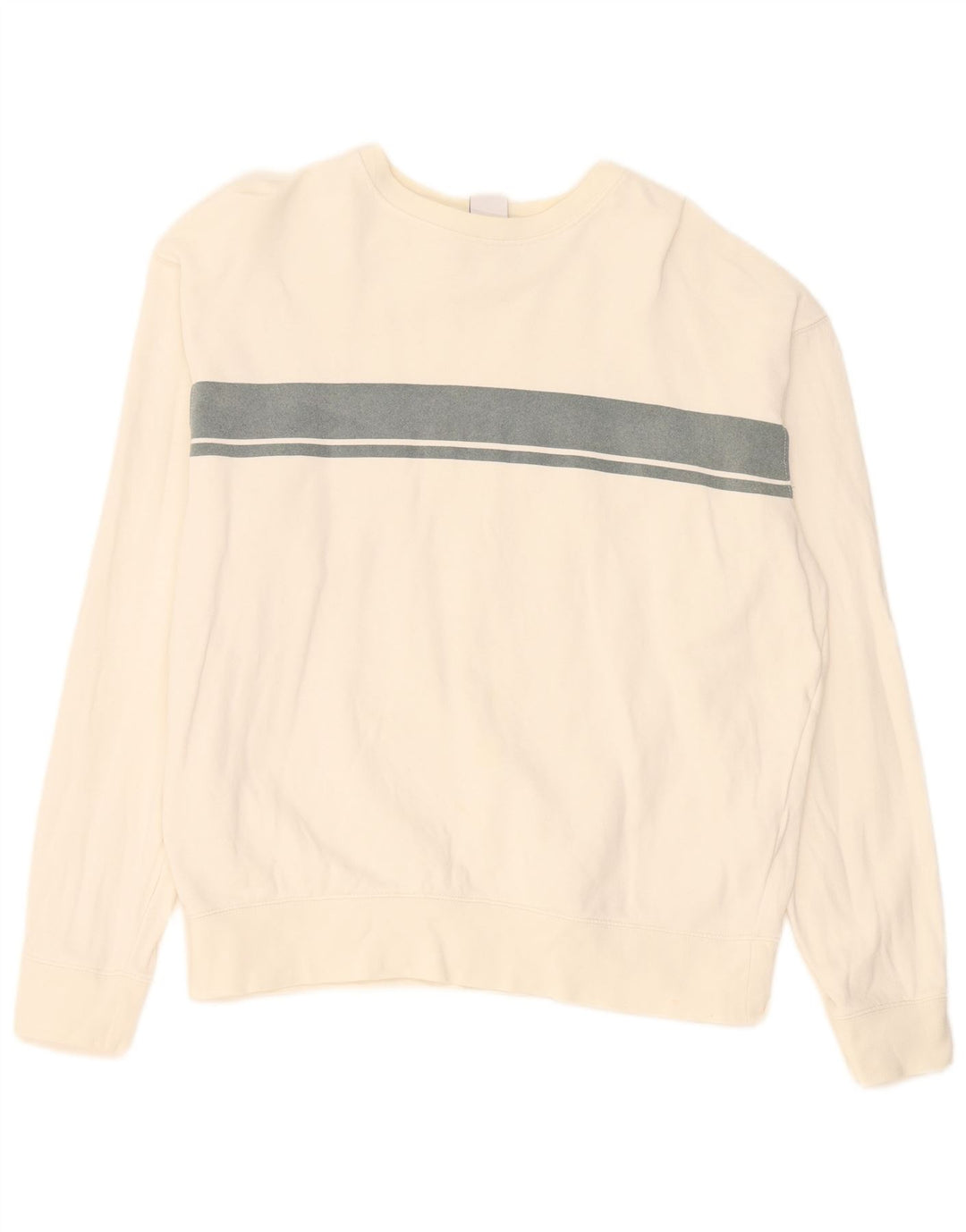 Ανδρικό φούτερ Zara Jumper σε μεγάλο σε λευκό χρώμα, βαμβακερό