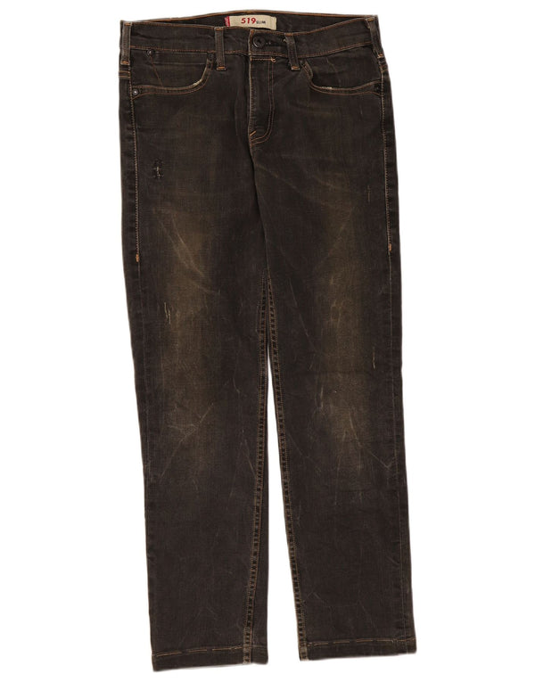 Γυναικείο Levi's 519 Slim Jeans W32 L28 Μαύρο βαμβακερό
