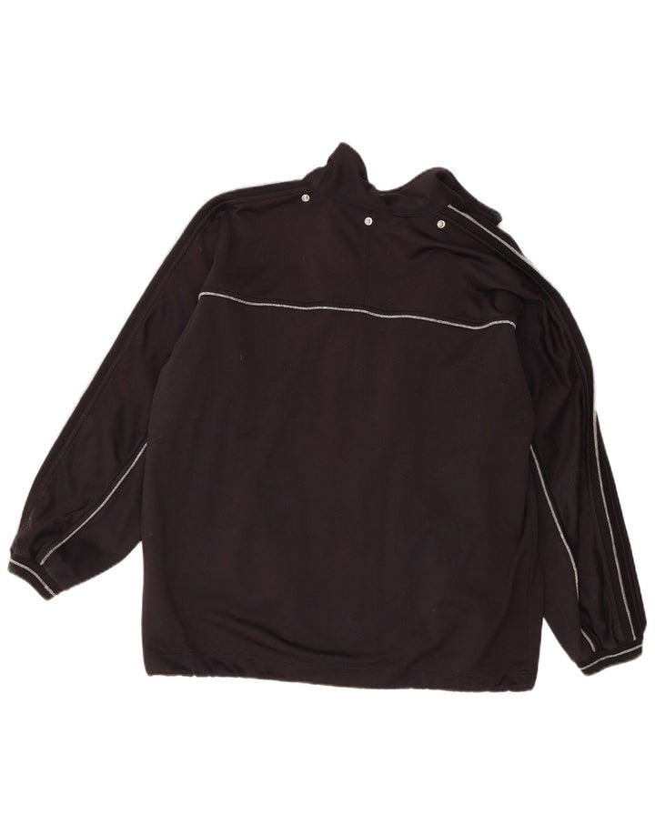 Champion Womens Oversized αθλητική φόρμα Top Jacket UK 10 Small Black Polyester
