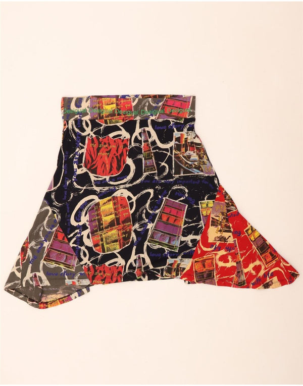 Γυναικεία γραφική ασύμμετρη φούστα Desigual XL W36 L21 Πολύχρωμη βαμβακερή