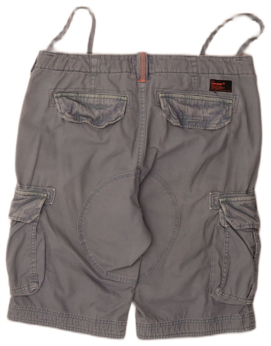 Ανδρικό σορτς Cargo Superdry W36 μεγάλο μπλε βαμβακερό