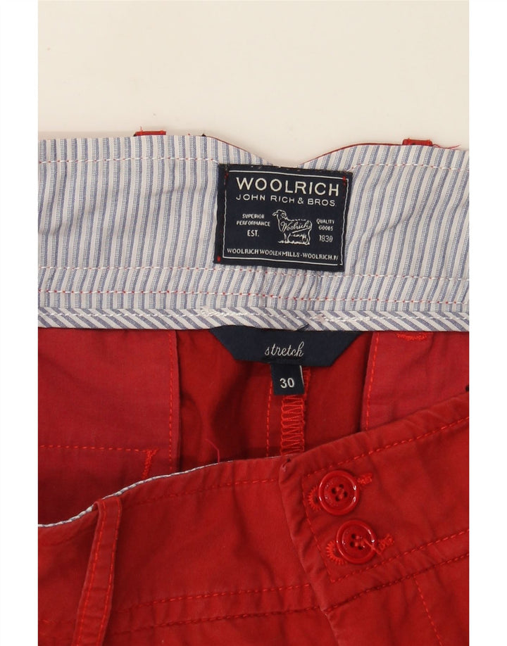 Woolrich Γυναικείο ίσιο παντελόνι Chino W30 L27 Κόκκινο