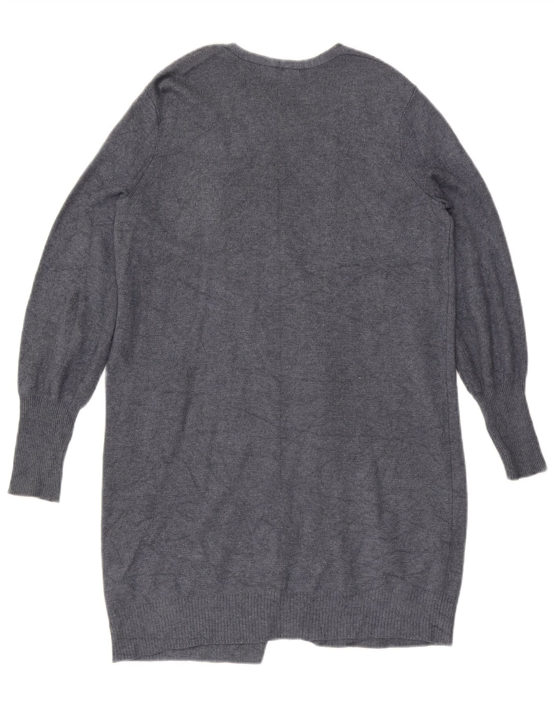 Marks & Spencer Γυναικείο Longline ανοιχτό πουλόβερ ζακέτα UK 10 Small Grey