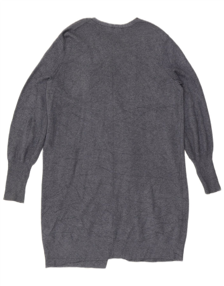 Marks & Spencer Γυναικείο Longline ανοιχτό πουλόβερ ζακέτα UK 10 Small Grey