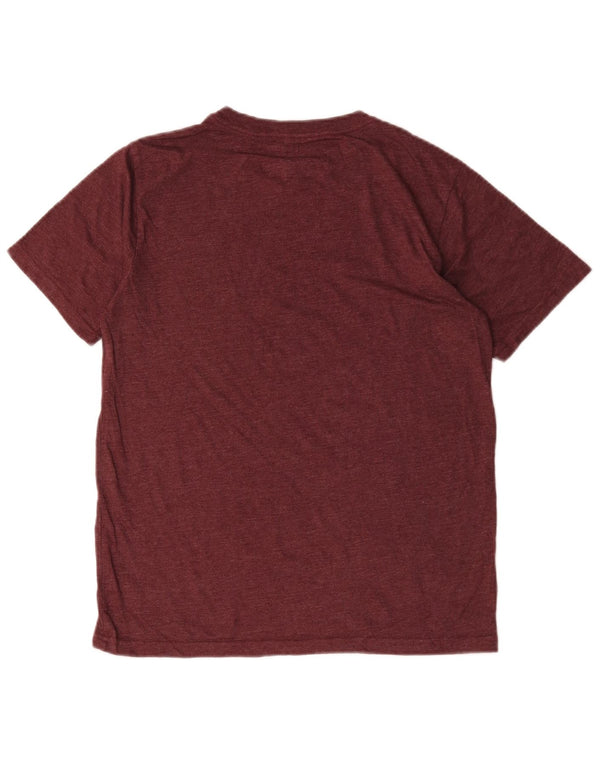 Tommy Hilfiger Boys T-Shirt 15-16 ετών μεγάλο βαμβακερό μπορντό