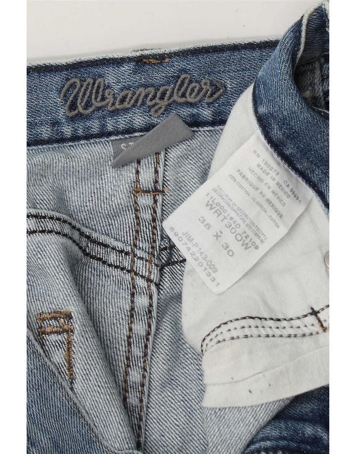 Ανδρικό τζιν Wrangler ίσιο W36 L30 Μπλε βαμβακερό