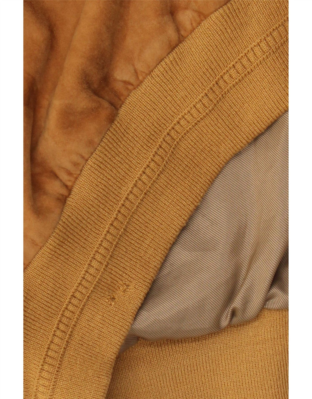 Montes Mens Bomber Leather Jacket UK 42 XL Brown Leather