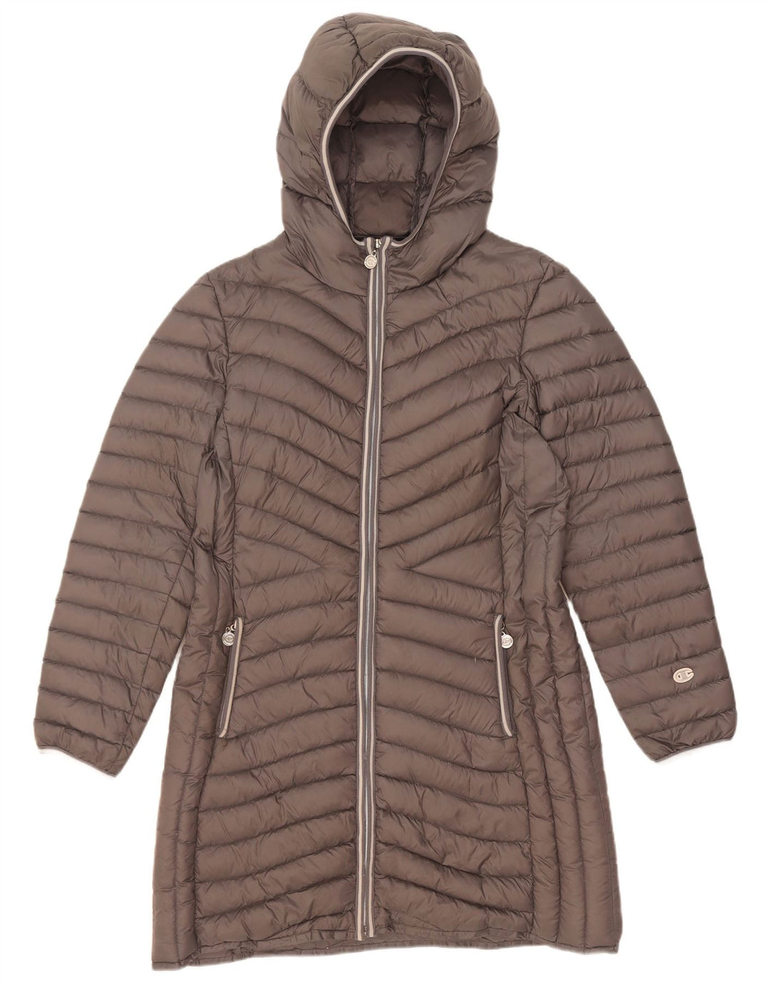 Champion γυναικείο παλτό με κουκούλα IT 46 Large Grey Polyamide