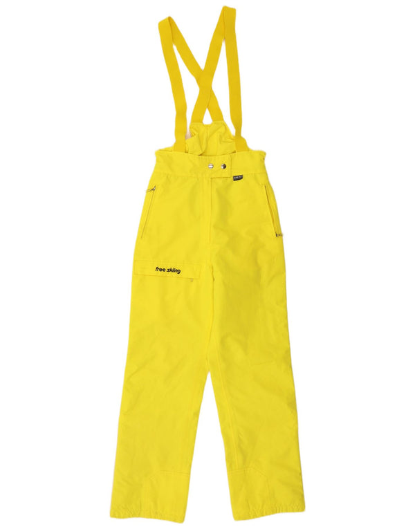 Vintage γυναικείο παντελόνι σκι Dungarees EU 34 XS Yellow Polyamide