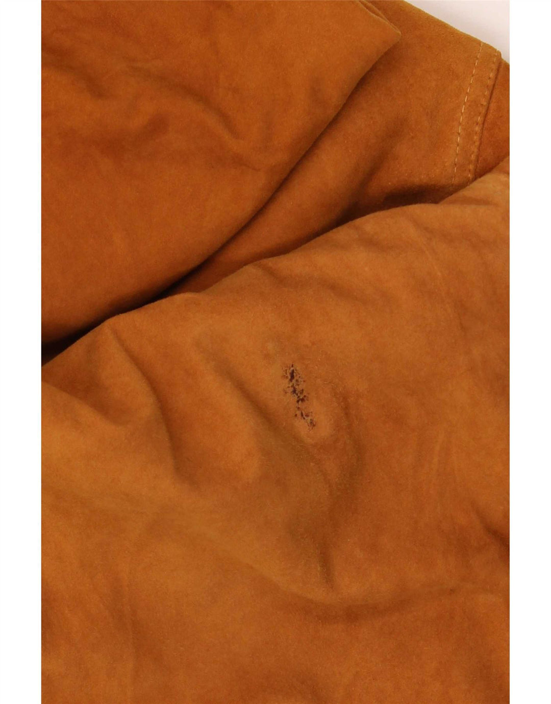 Vintage Ανδρικό Suede Bomber Jacket IT 54 2XL Καφέ Δερμάτινο