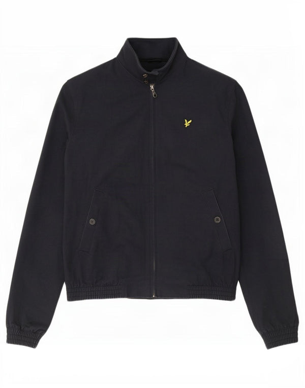 Lyle & Scott Ανδρικό Bomber Jacket UK 40 Large Navy Blue Cotton