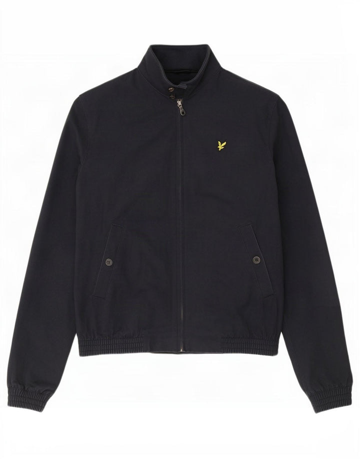 Lyle & Scott Ανδρικό Bomber Jacket UK 40 Large Navy Blue Cotton