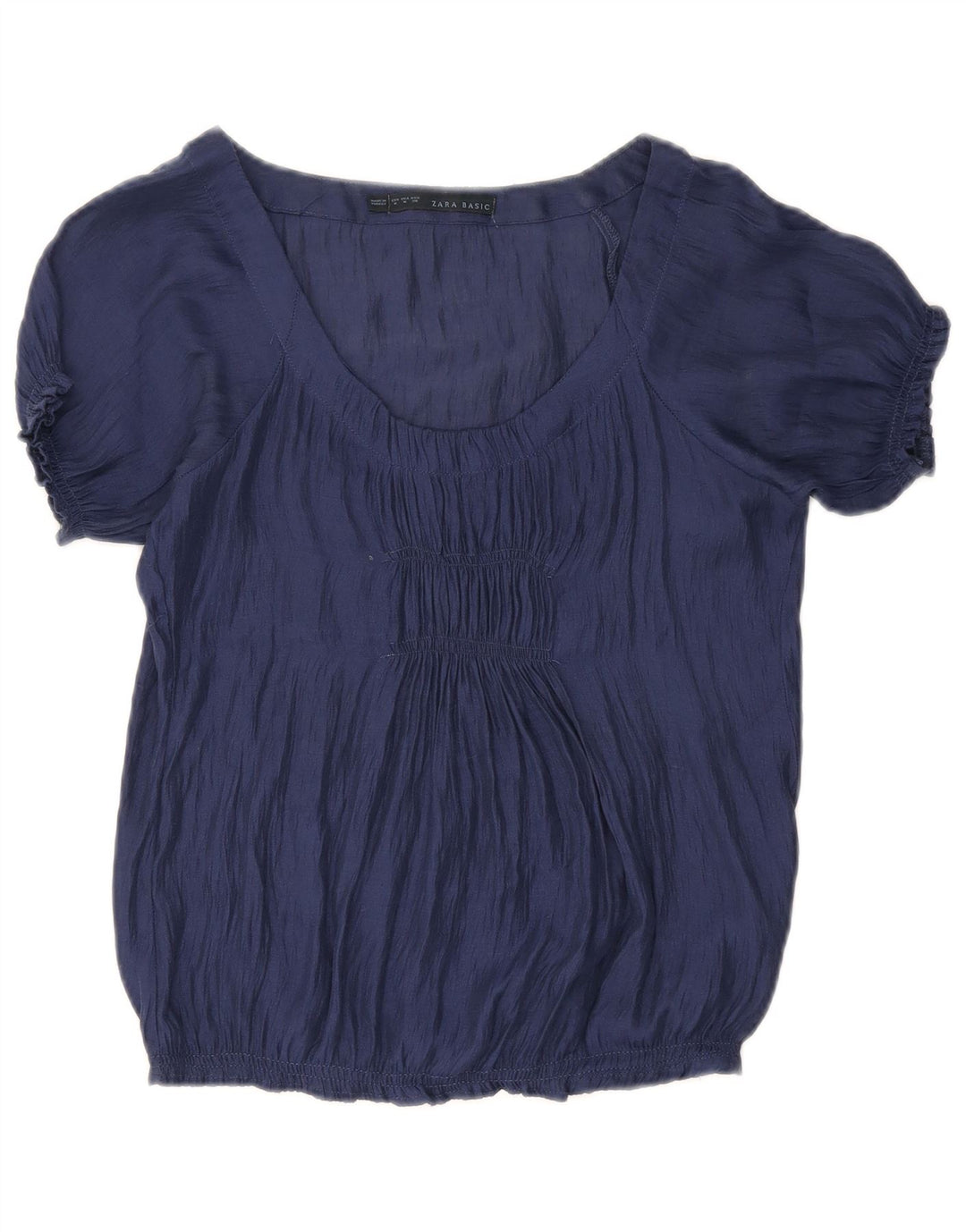 Zara Γυναικεία Μπλούζα Τοπ UK 12 Medium Navy Blue