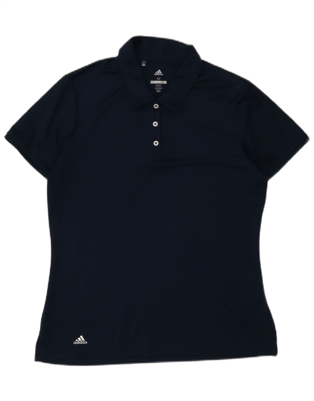 Adidas Γυναικείο πουκάμισο Golf Polo UK 14 Medium Navy Blue Polyester
