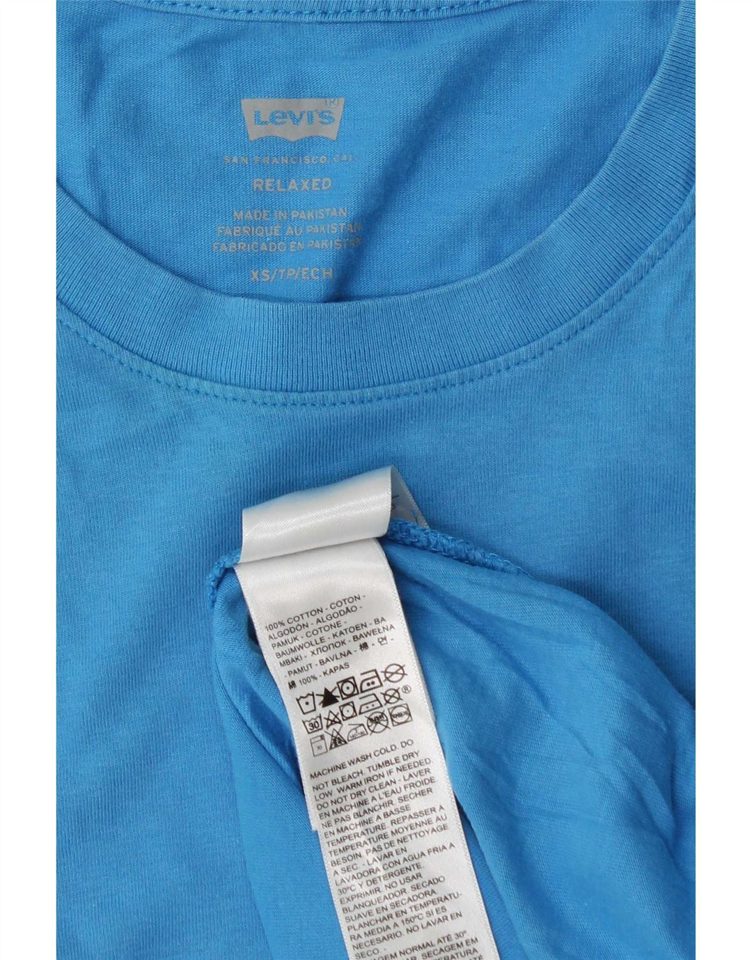 Ανδρικό T-Shirt Levi's Relaxed Top XS Blue Cotton