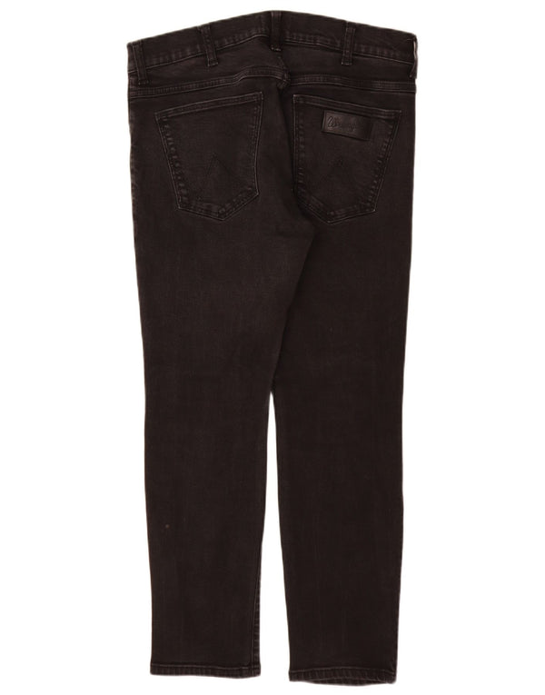 WRANGLER Ανδρικό τζιν Larston Slim W34 L28 Μαύρο βαμβακερό