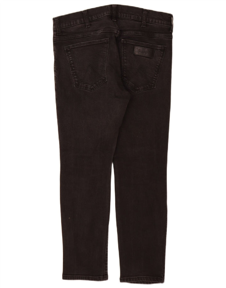 WRANGLER Ανδρικό τζιν Larston Slim W34 L28 Μαύρο βαμβακερό