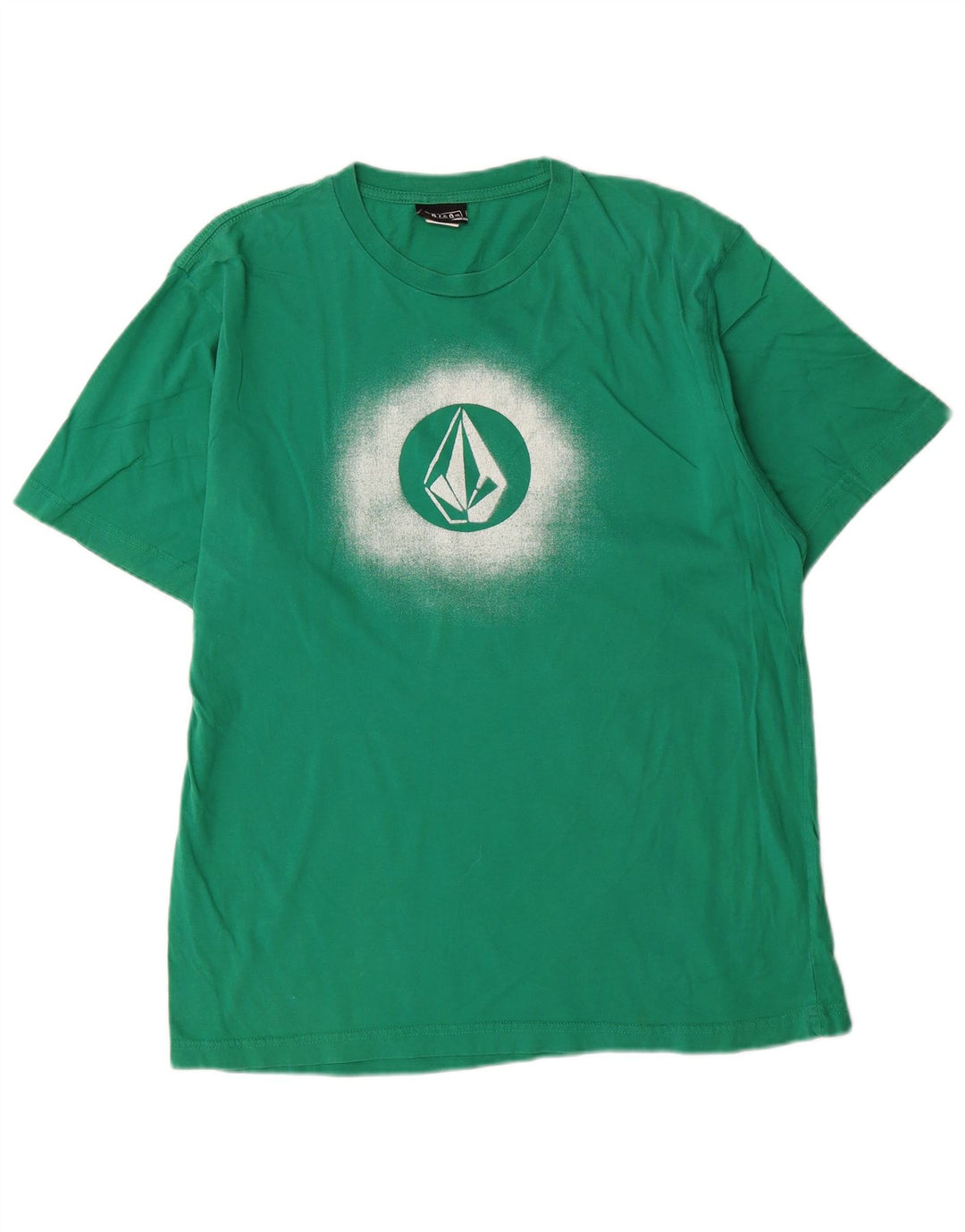 Ανδρικό γραφικό T-Shirt Volcom Top μεγάλο πράσινο βαμβακερό