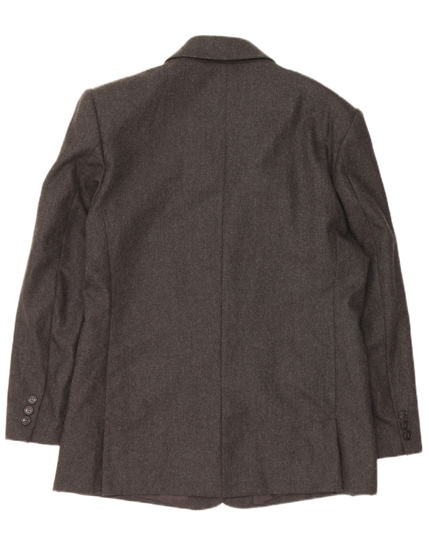 BENETTON Γυναικείο σακάκι με 2 κουμπιά σακάκι IT 44 μεσαίο γκρι παρθένο μαλλί