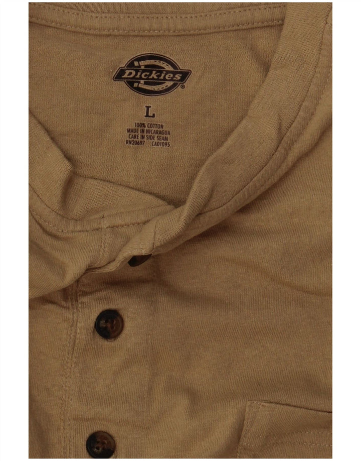Ανδρικό T-Shirt Dickies Top Large Beige Βαμβακερό