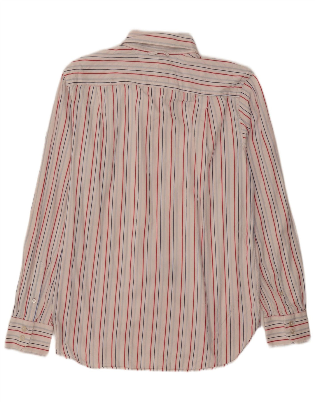 TOMMY HILFIGER Mens Shirt Medium White Striped Cotton